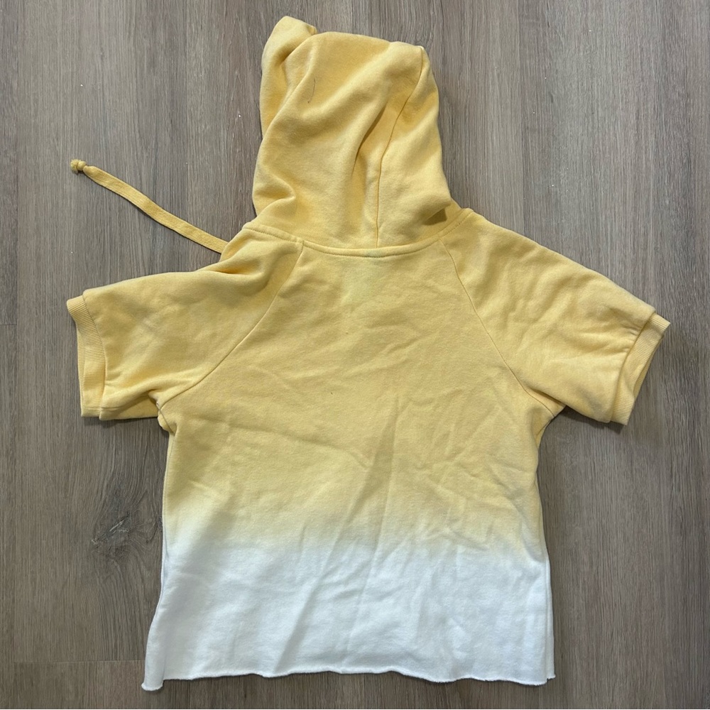 Francesca’s ALYA Cropped Hooded T-Shirt - Picture 2 of 2